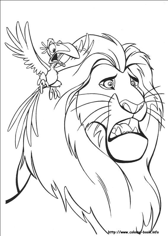 The Lion King coloring picture